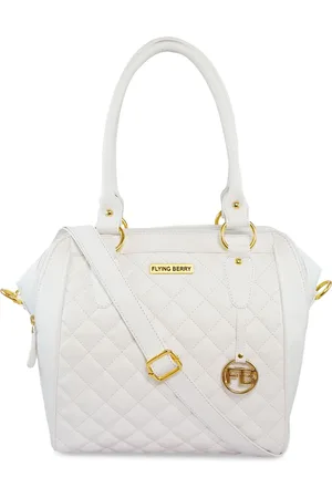 FLYING BERRY White Textured Handheld Bag