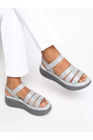 Marc Loire Grey PU Work Platform Heels