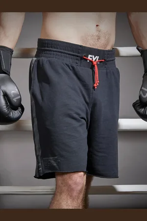 DECATHLON Men Black Regular Fit Boxing Training Shorts