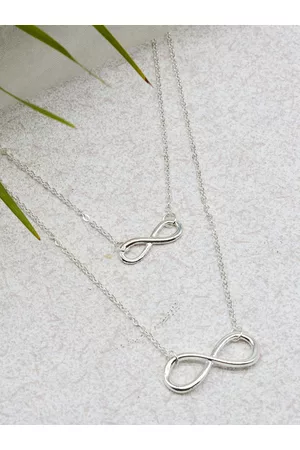 Joker & Witch Silver-Plated Layered Necklace