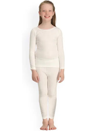 Kanvin Girls Off-White Thermal Set