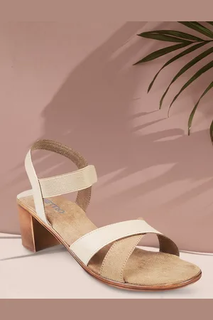Metro Women Beige Colourblocked Sandals