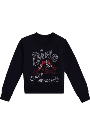 DYCA Boys Navy Blue Cotton Printed Sweatshirt