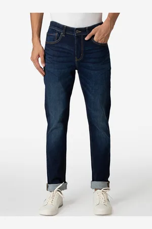 Red Tape Men Navy Blue Skinny Fit Light Fade Stretchable Jeans