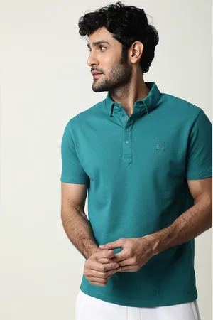RARE RABBIT Men Casso Polo Collar Slim Fit T-Shirt