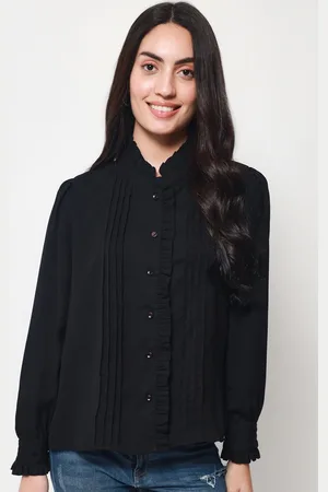 BEATNIK Women Pleated Casual Shirt
