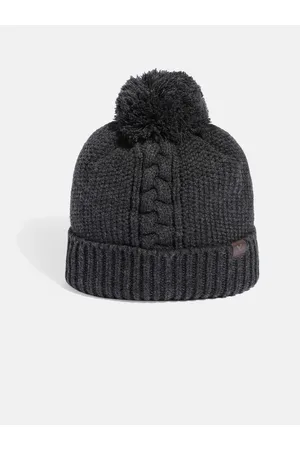 WROGN Unisex Charcoal Grey Woollen Beanie