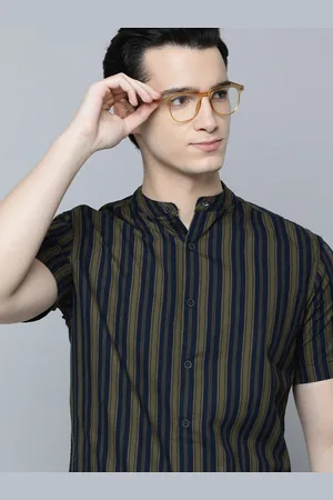 Flying Machine Men Slim Fit Striped Pure Cotton Casual Shirt
