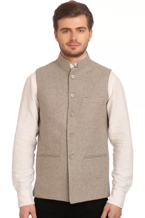 Wintage Beige Nehru Jacket