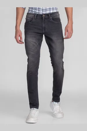Giordano Men Slim Fit Highly Distressed Heavy Fade Stretchable Jeans