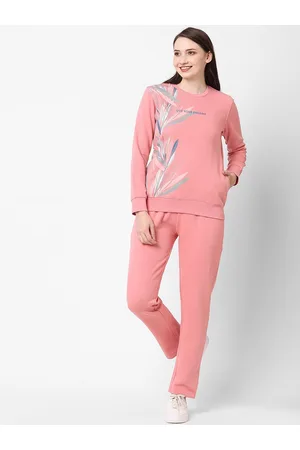 Sweet Dreams Women Pink Printed Tracksuits