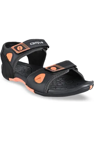 Buy BLK/GRY Sandals for Men by CAMPUS Online | Ajio.com