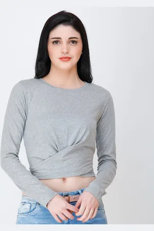 Cation Wrap Crop Top