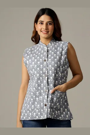 HANDICRAFT PALACE Women Floral Printed Reversible Cotton Tailored Jacket