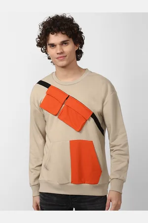 Forever 21 Men Khaki Solid Sweatshirt