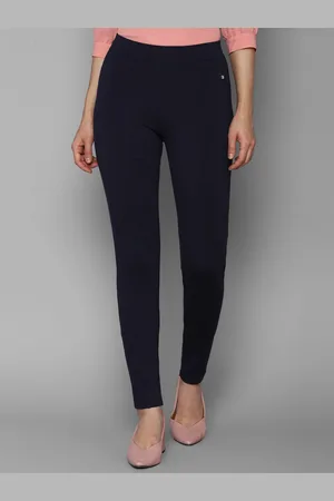 Allen Solly Woman Trousers & Leggings, Allen Solly Maroon Trousers for  Women at Allensolly.com