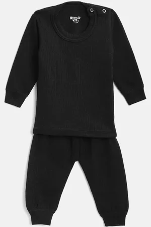 BodyCare Kids Black Anti Bacterial Solid Thermal Set