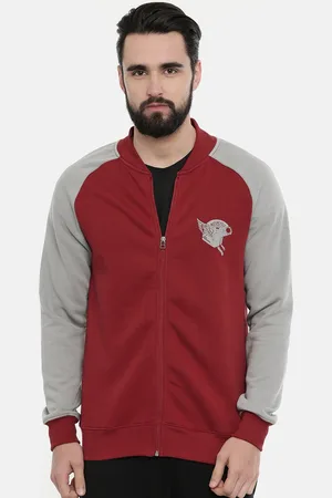 Wildcraft Men Maroon Solid Sweatshirt