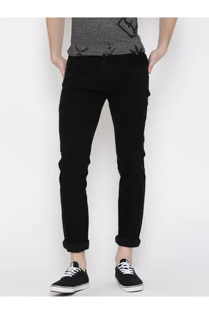 Rodamo Men Black Slim Fit Mid Rise Clean Look Jeans