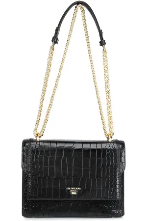 Da Milano Women Black Textured Leather Structured Handbags