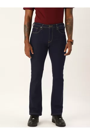 IVOC Men Blue Bootcut Stretchable Jeans