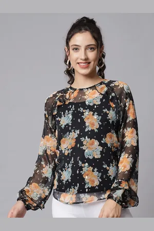 BEATNIK Floral Printed Top