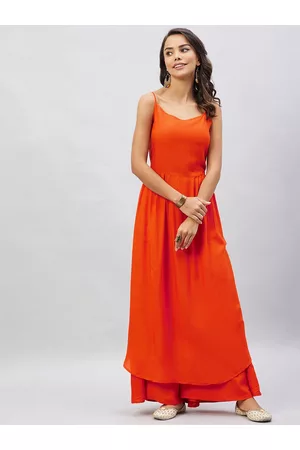 InWeave Women Empire Kurta with Palazzos & Dupatta