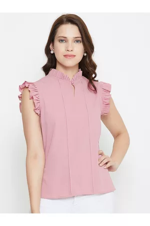 Imfashini Women Pink Solid Top