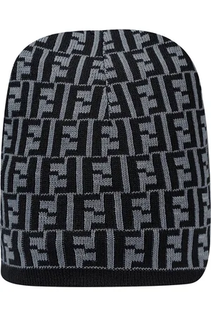 Loom Legacy Men Black & Grey Acrylic Wool Beanie