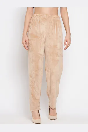 Clora Creation Women Mid Rise Velvet Trousers