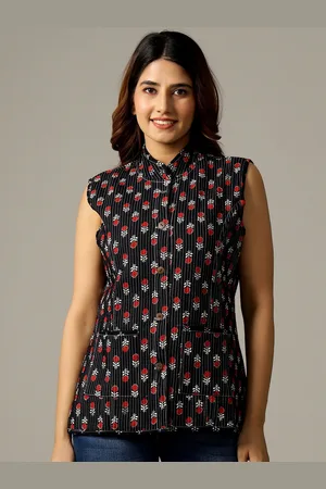 HANDICRAFT PALACE Women Floral Printed Reversible Tailored Cotton Jacket