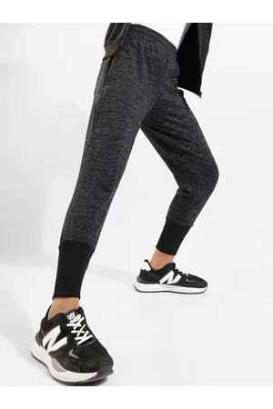 Campus Women Charcoal Grey Cotton Joggers