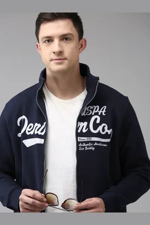 Ralph Lauren Men Navy Blue Brand Logo Printed Sweatshirt