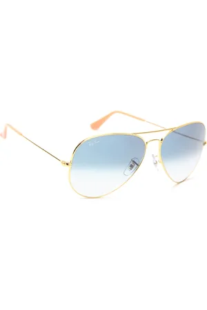 Ray-Ban Men Gradient Blue Lens Pilot Sunglasses - 0RB3025I001/3F62