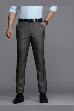 Buy online Grey Solid Pleated Trousers Formal Trouser from Bottom Wear for  Men by Raymond for ₹1169 at 54% off | 2024 Limeroad.com