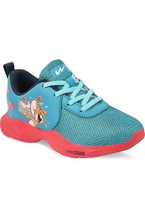 Campus Unisex Kids Blue Mesh Tom & Jerry Running Marking Shoes