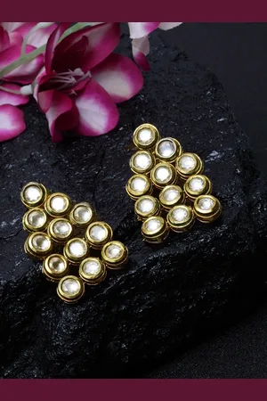 DUGRISTYLE Women Gold-Plated Classic Studs Earrings
