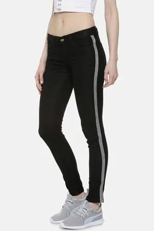 Campus Women Black Super Skinny Fit High-Rise Clean Look Jeans