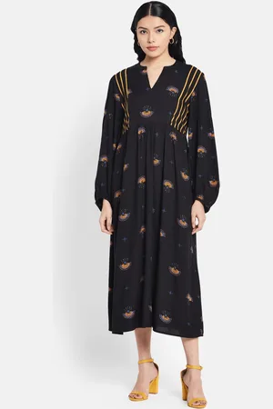 Fabindia Printed Midi Dress