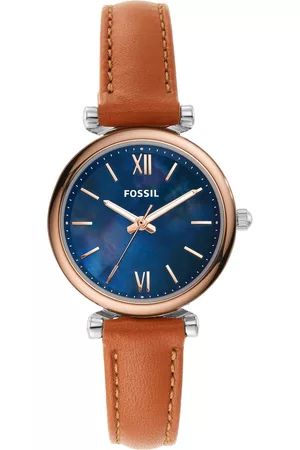 Fossil Women Watches - Women Blue Carlie Mini Analogue Watch ES4701
