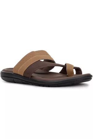 Bata Men Tan & Brown Comfort Sandals