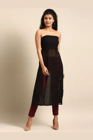 DODO & MOA Sheer Georgette Tube Longline Top