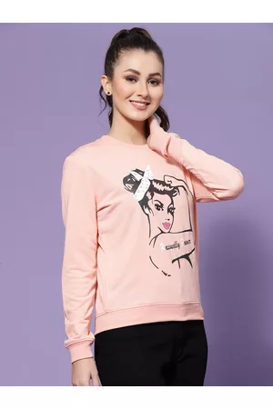 KASSUALLY Women Printed Sweatshirt
