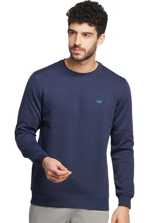 Wildcraft Men Navy Blue Cotton Sweatshirt