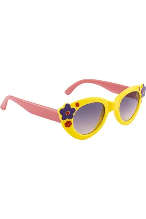 YK Unisex Kids Oval Sunglasses with UV Protected Lens