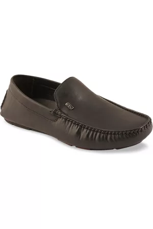 ID Men Black Slip On Casual Loafers