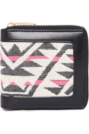 KLEIO Jacquard Weave Zip-Around Wallet