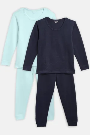 Kanvin Boys Pack of 2 Solid Thermal Set