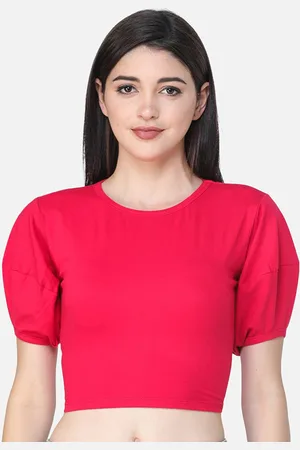 Cation Round Neck Crop Top