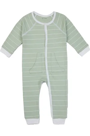 My Milestones Infant Boys Striped Pure Cotton Romper